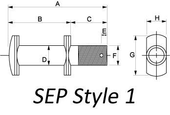single extended pin style 1