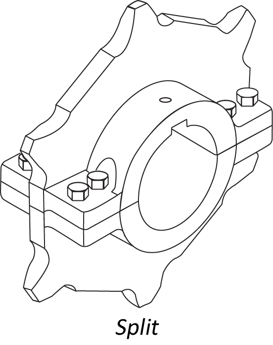 Fabricated Steel Split Sprocket